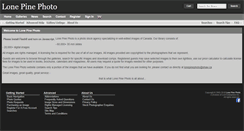 Desktop Screenshot of lonepinephoto.ca