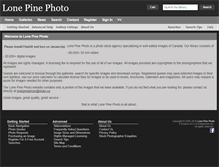 Tablet Screenshot of lonepinephoto.ca